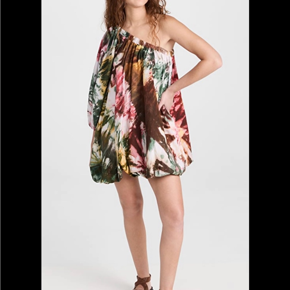 BUSAYO size L One-Shoulder Tie-Dye Dress